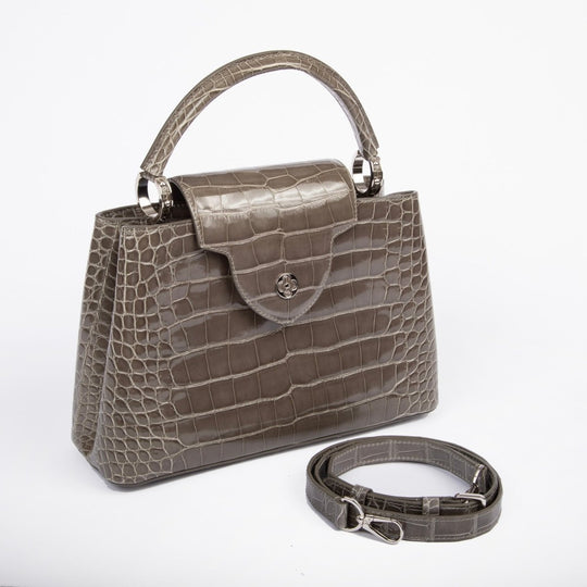 Louis Vuitton Alligator Capucines PM Gris Perle N94018 - Handbags - Jawns on Fire Sneakers &amp; Shoes