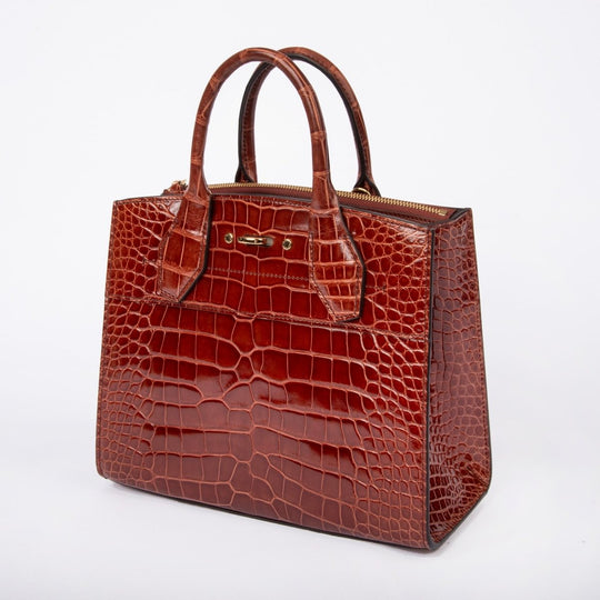 Louis Vuitton Alligator City Steamer MM Sienna Brown N93356 - Handbags - Jawns on Fire Sneakers &amp; Shoes