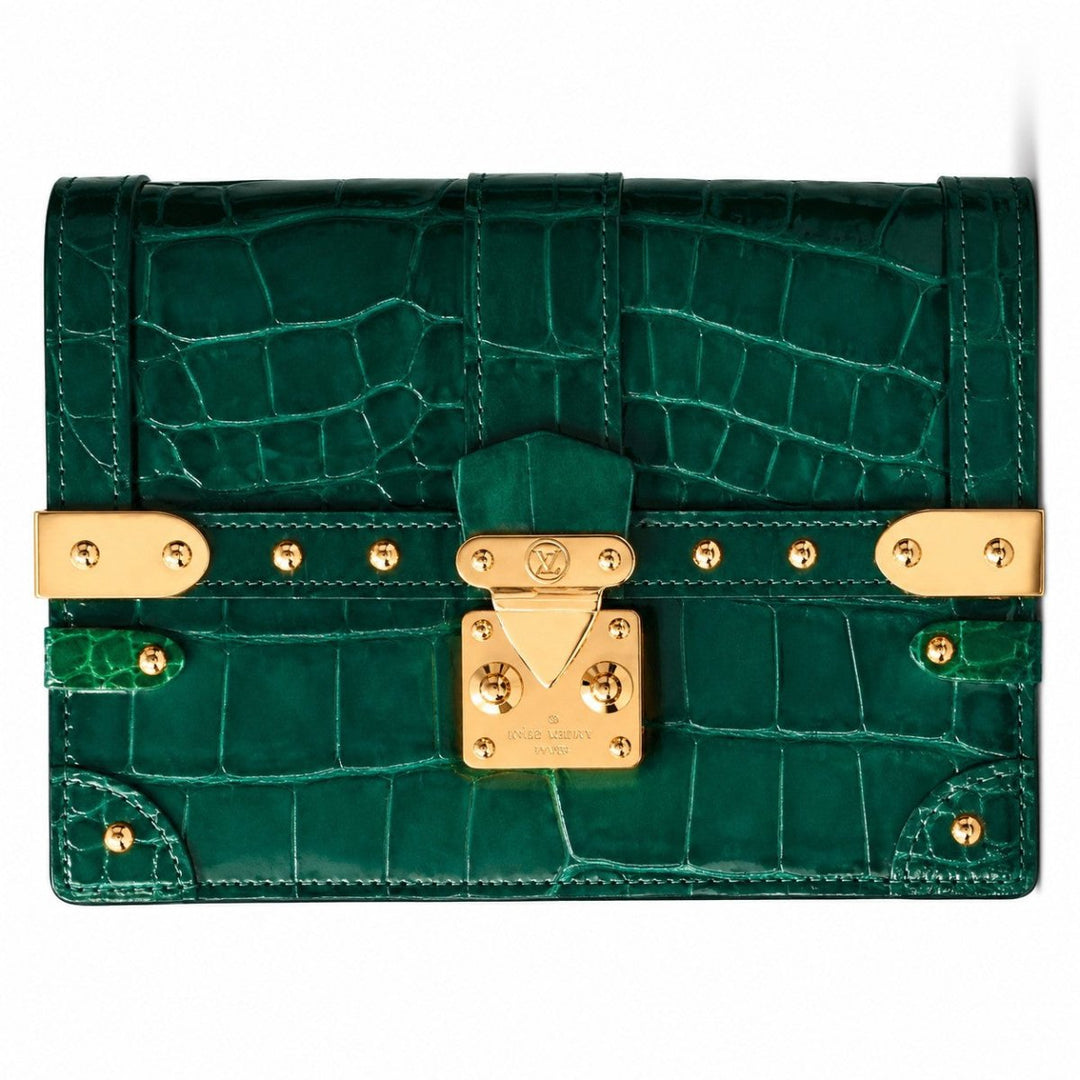 Louis Vuitton Alligator Trunk Chain Wallet Brilliant Green - Handbags - Jawns on Fire Sneakers & Shoes