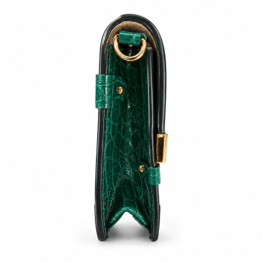 Louis Vuitton Alligator Trunk Chain Wallet Brilliant Green - Handbags - Jawns on Fire Sneakers & Shoes
