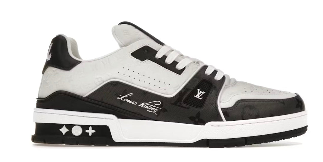Louis Vuitton Black White Trainer - Sneakers - Jawns on Fire Sneakers & Shoes