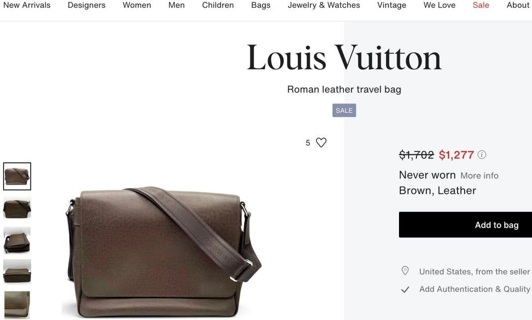 Louis Vuitton Brown Taiga Leather Crossbody Messenger Bag - Handbags - Jawns on Fire Sneakers &amp; Shoes