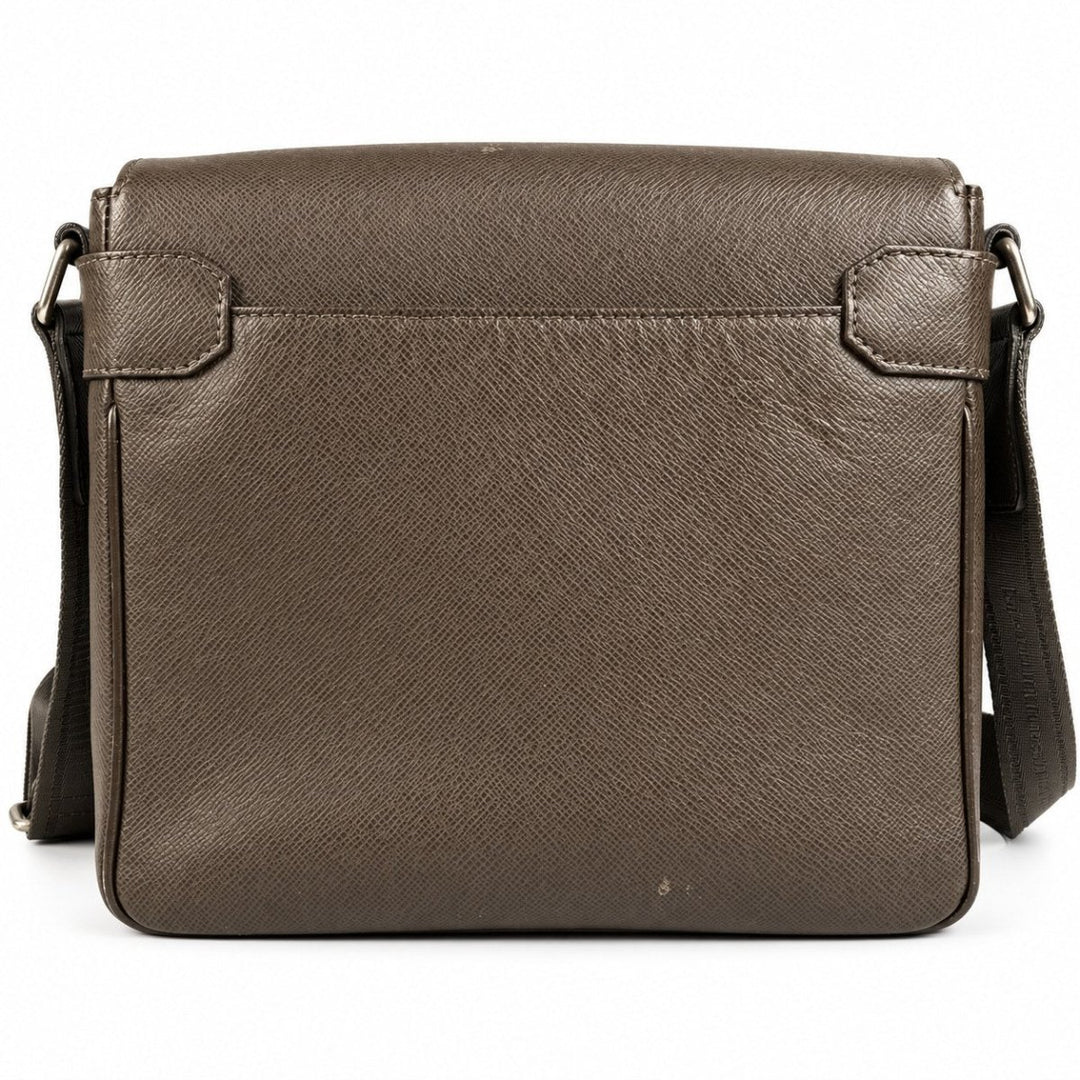 Louis Vuitton Brown Taiga Leather Crossbody Messenger Bag - Handbags - Jawns on Fire Sneakers &amp; Shoes