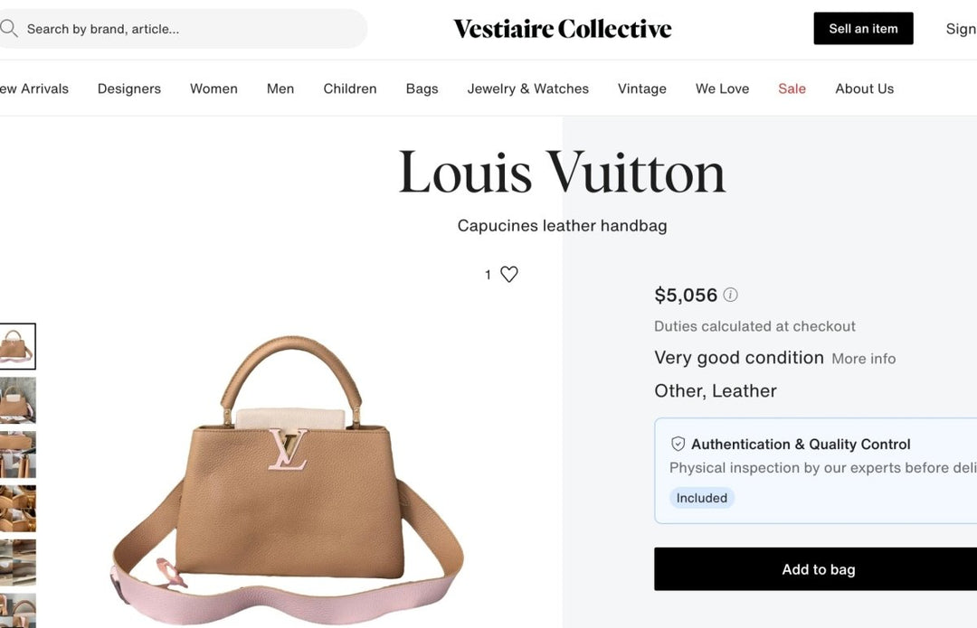 Louis Vuitton Capucine BB Leather Two-Tone Handbag - Handbags - Jawns on Fire Sneakers & Shoes