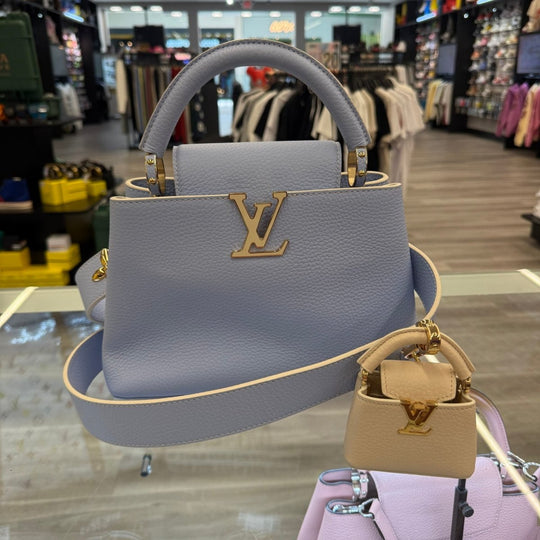 Louis Vuitton Capucine BB with MiniMe Orgasmic Blue Bag - Handbags - Jawns on Fire Sneakers &amp; Shoes
