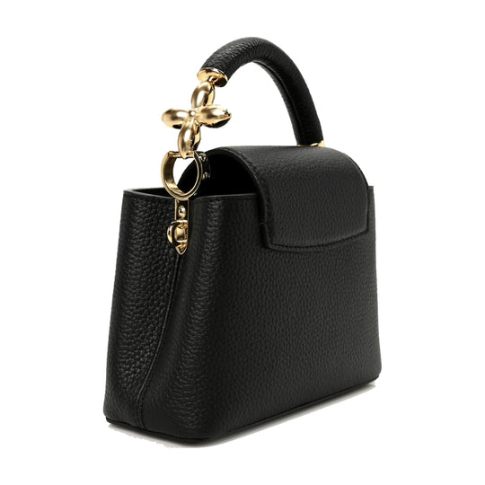 Louis Vuitton Capucine Mini MM Taurillon Leather Embellished Flower Black - Handbags - Jawns on Fire Sneakers & Shoes