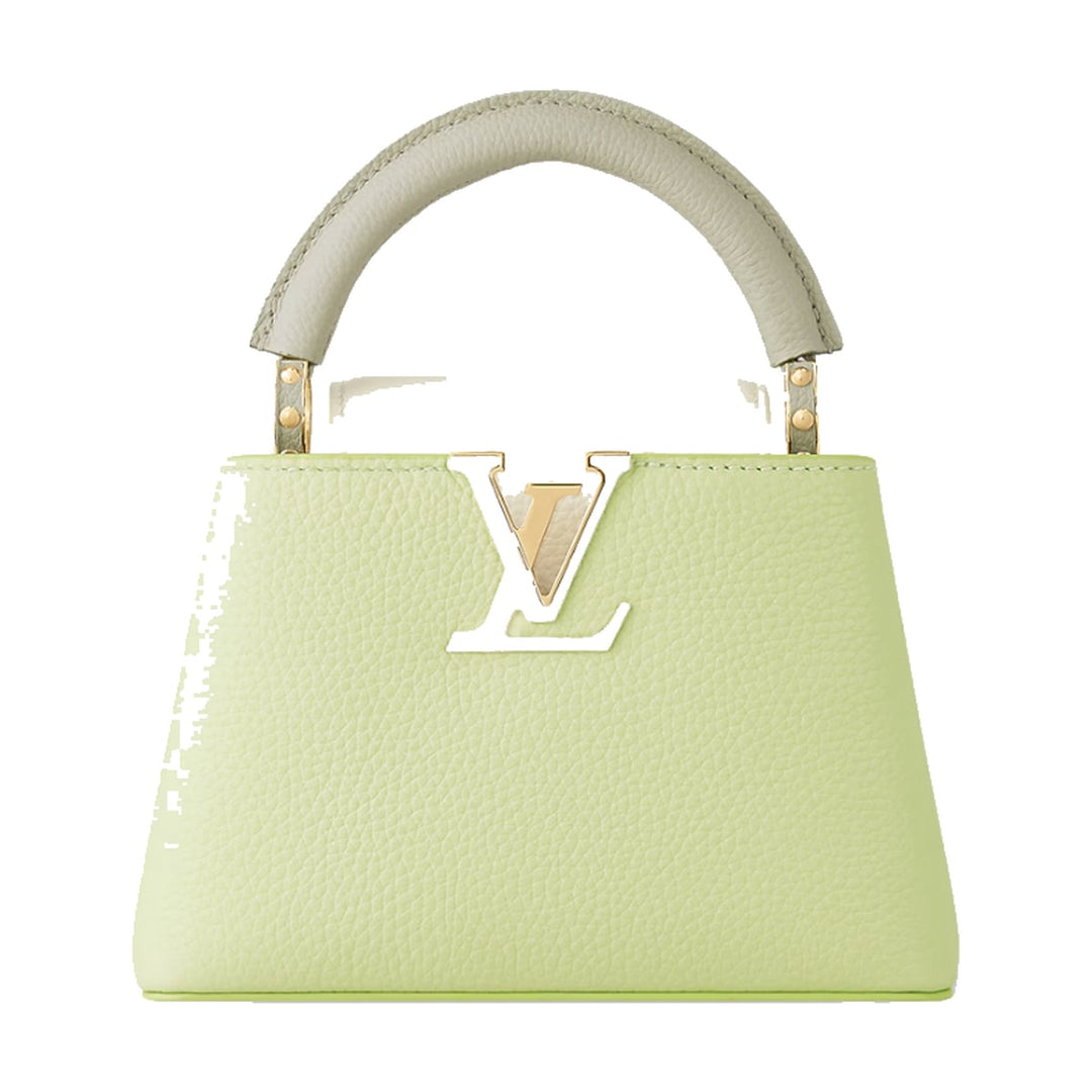 Louis Vuitton Capucine Mini Taurillon Leather Top Handle Green Bag - M22916 - Handbags - Jawns on Fire Sneakers & Shoes