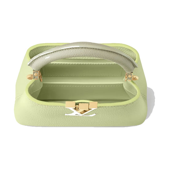 Louis Vuitton Capucine Mini Taurillon Leather Top Handle Green Bag - M22916 - Handbags - Jawns on Fire Sneakers & Shoes