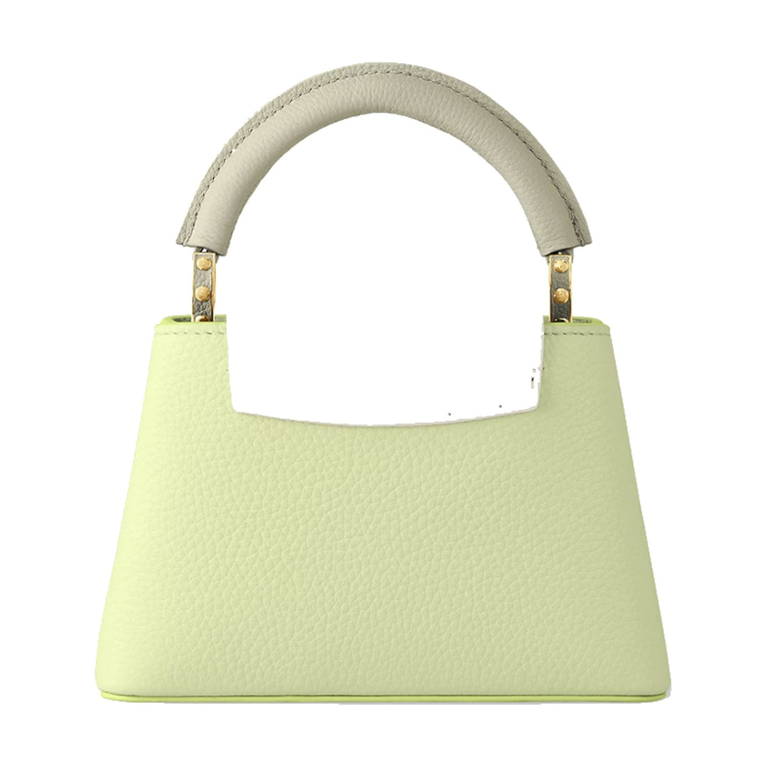 Louis Vuitton Capucine Mini Taurillon Leather Top Handle Green Bag - M22916 - Handbags - Jawns on Fire Sneakers &amp; Shoes