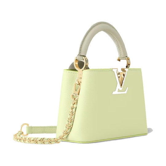 Louis Vuitton Capucine Mini Taurillon Leather Top Handle Green Bag - M22916 - Handbags - Jawns on Fire Sneakers & Shoes