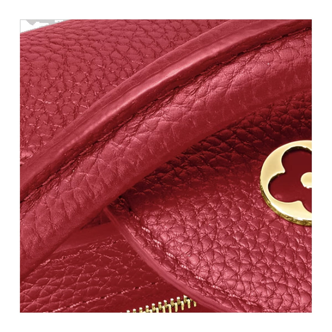 Louis Vuitton Capucine MM Taurillon Leather Top Handle Scarlet Bag M52689 - Handbags - Jawns on Fire Sneakers & Shoes