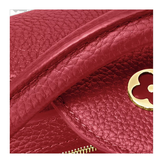 Louis Vuitton Capucine MM Taurillon Leather Top Handle Scarlet Bag M52689 - Handbags - Jawns on Fire Sneakers & Shoes