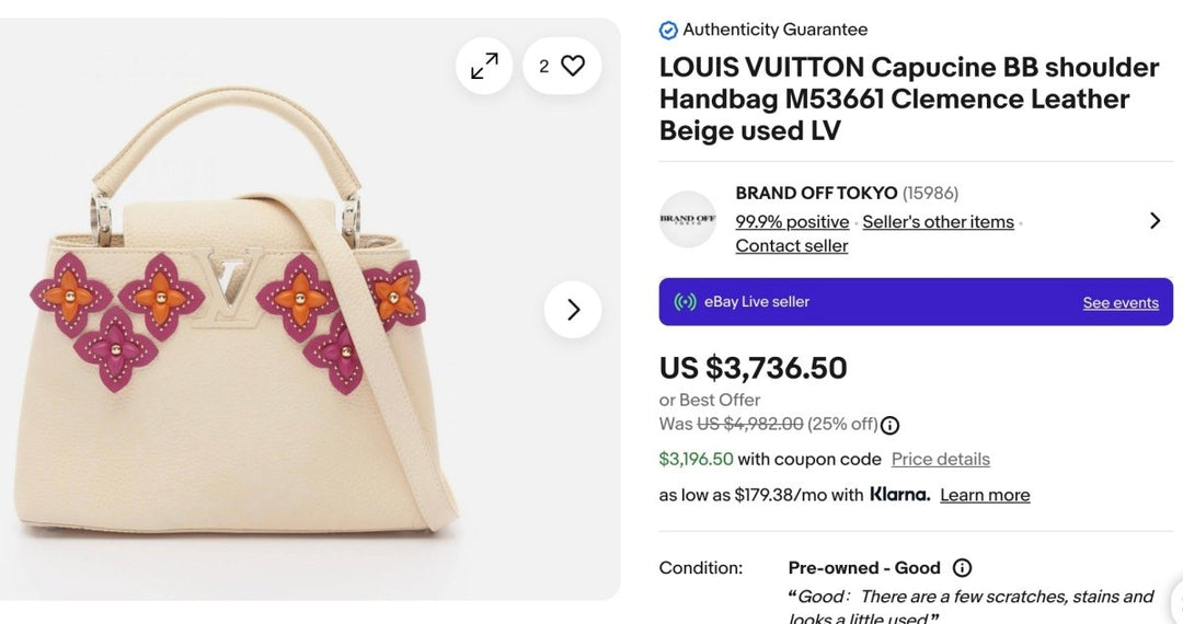 Louis Vuitton Capucines BB Flower Tinsel Handbag M53661 - Handbags - Jawns on Fire Sneakers & Shoes