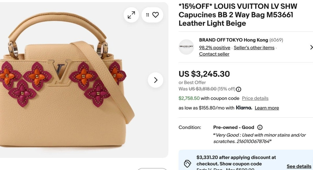 Louis Vuitton Capucines BB Flower Tinsel Handbag M53661 - Handbags - Jawns on Fire Sneakers & Shoes