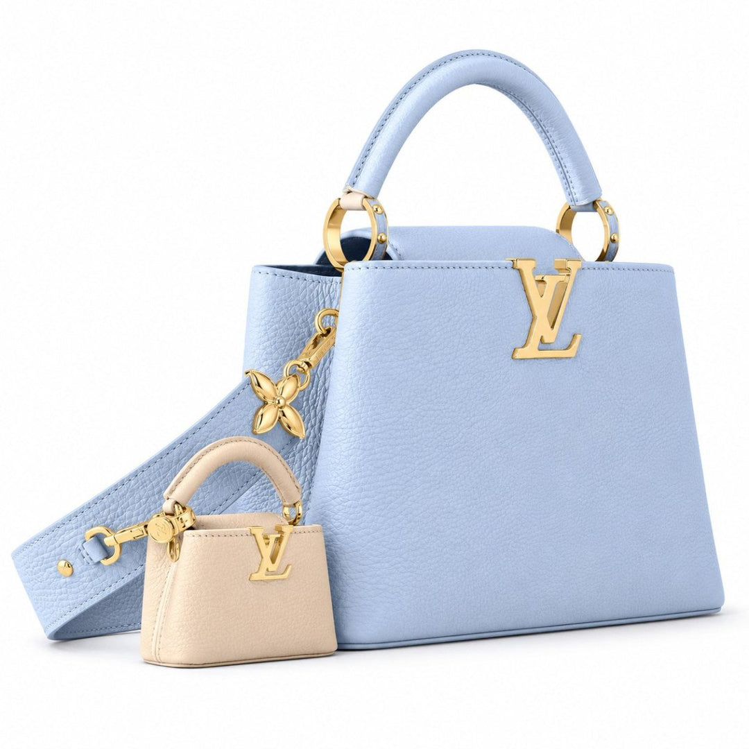 Louis Vuitton Capucines BB Minime Bag in Candy Blue - Handbags - Jawns on Fire Sneakers & Shoes