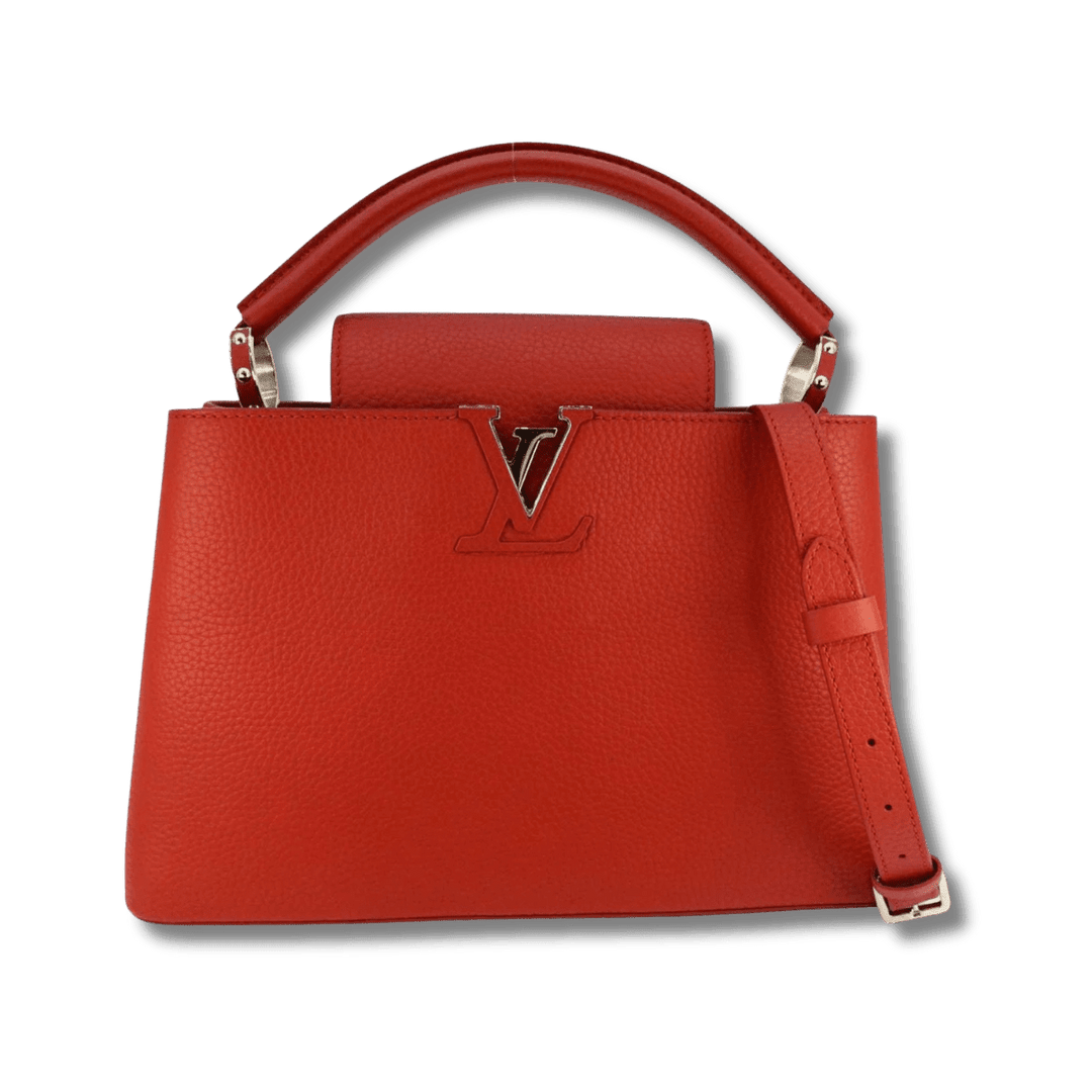 Louis Vuitton Capucines GM Souple Satchel Rust Red M13027 - Handbags - Jawns on Fire Sneakers & Shoes