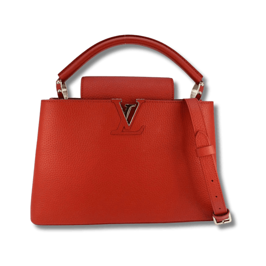 Louis Vuitton Capucines GM Souple Satchel Rust Red M13027 - Handbags - Jawns on Fire Sneakers & Shoes