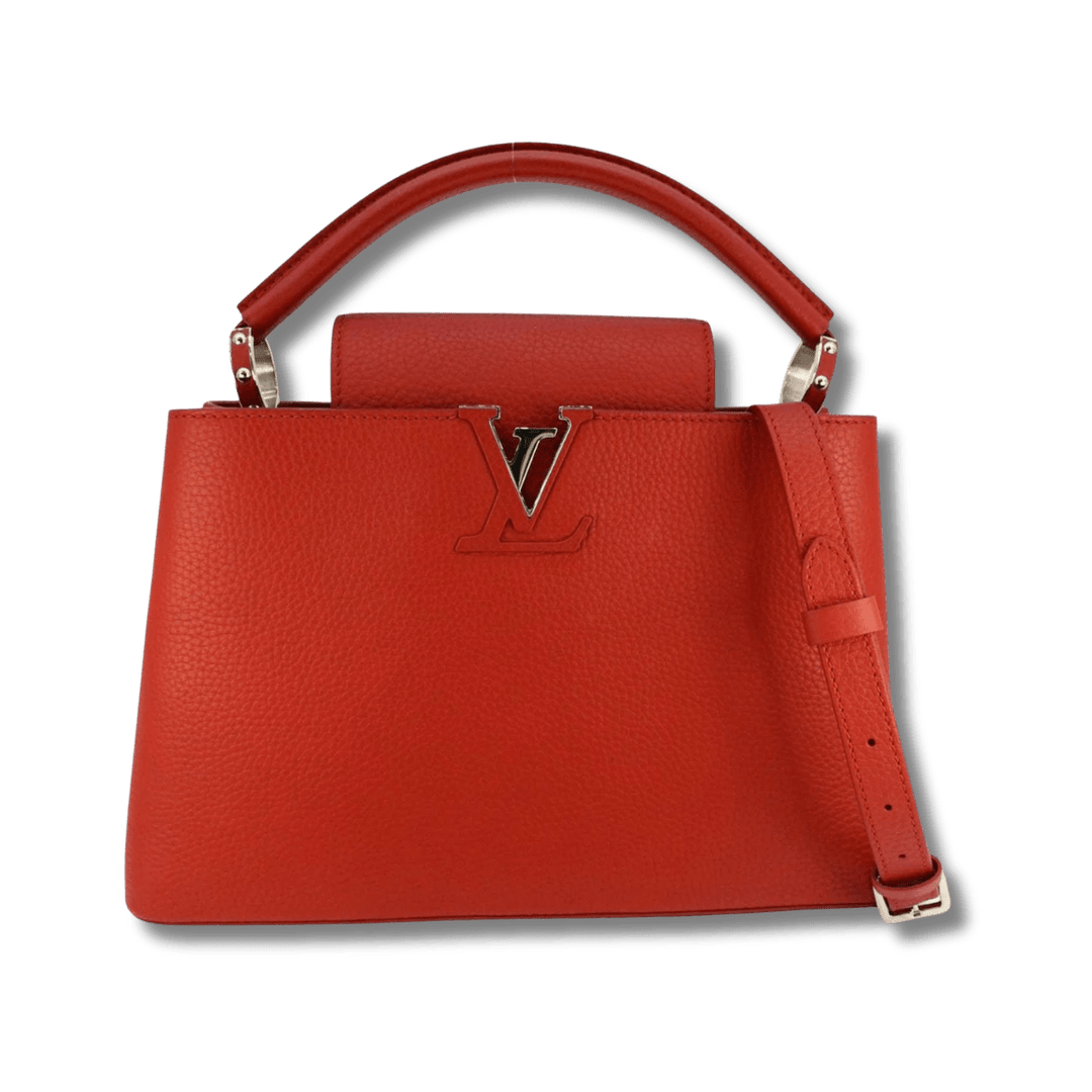 Louis Vuitton Capucines GM Souple Satchel Rust Red M13027 - Handbags - Jawns on Fire Sneakers & Shoes