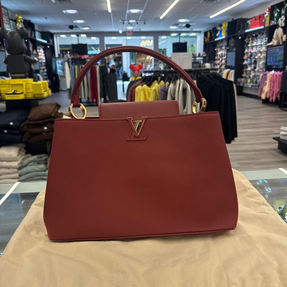Louis Vuitton Capucines GM Souple Satchel Rust Red M13027 - Handbags - Jawns on Fire Sneakers & Shoes