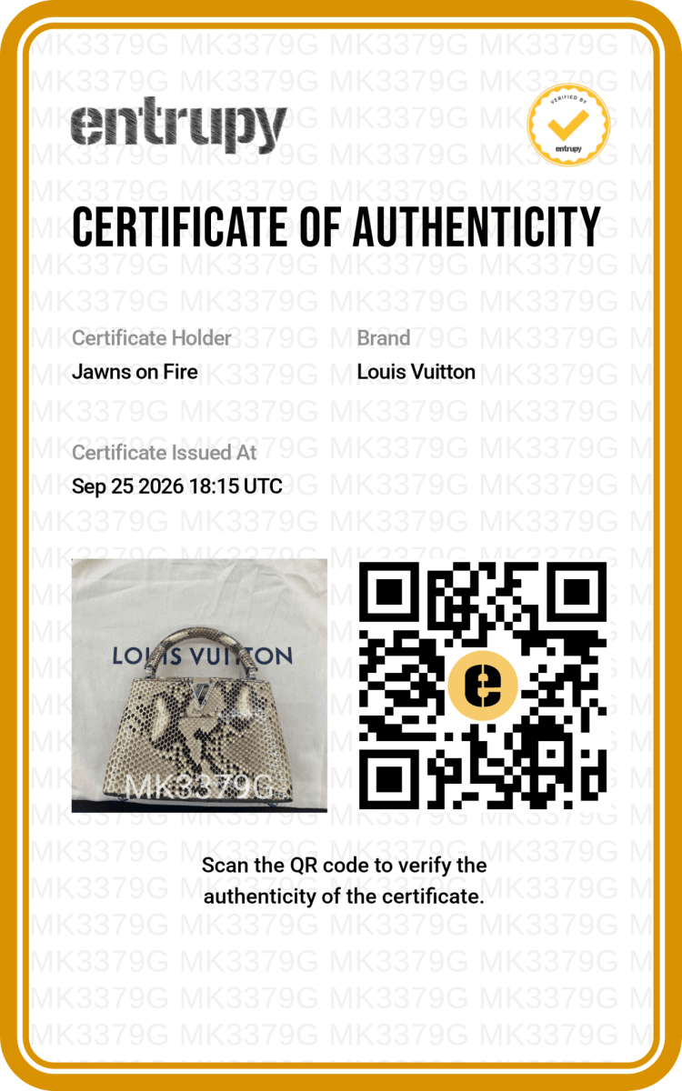 Louis Vuitton Capucines Mini Natural Python - Handbags - Jawns on Fire Sneakers &amp; Shoes