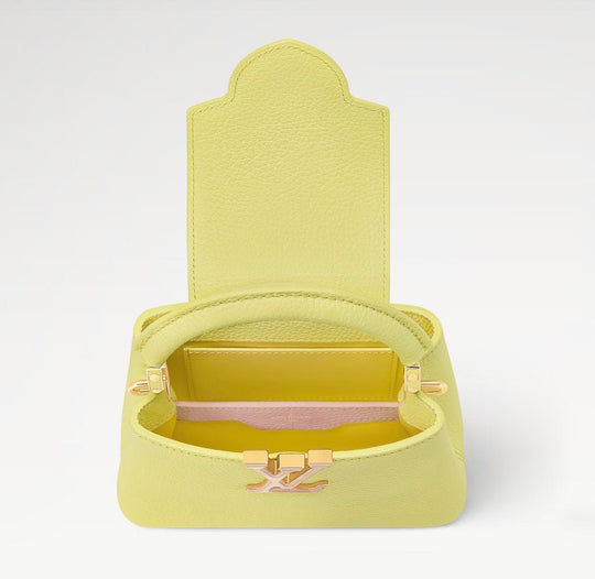 Louis Vuitton Capucines Mini Taurillon Leather Handbag Sun Beam M25232 - Handbags - Jawns on Fire Sneakers & Shoes
