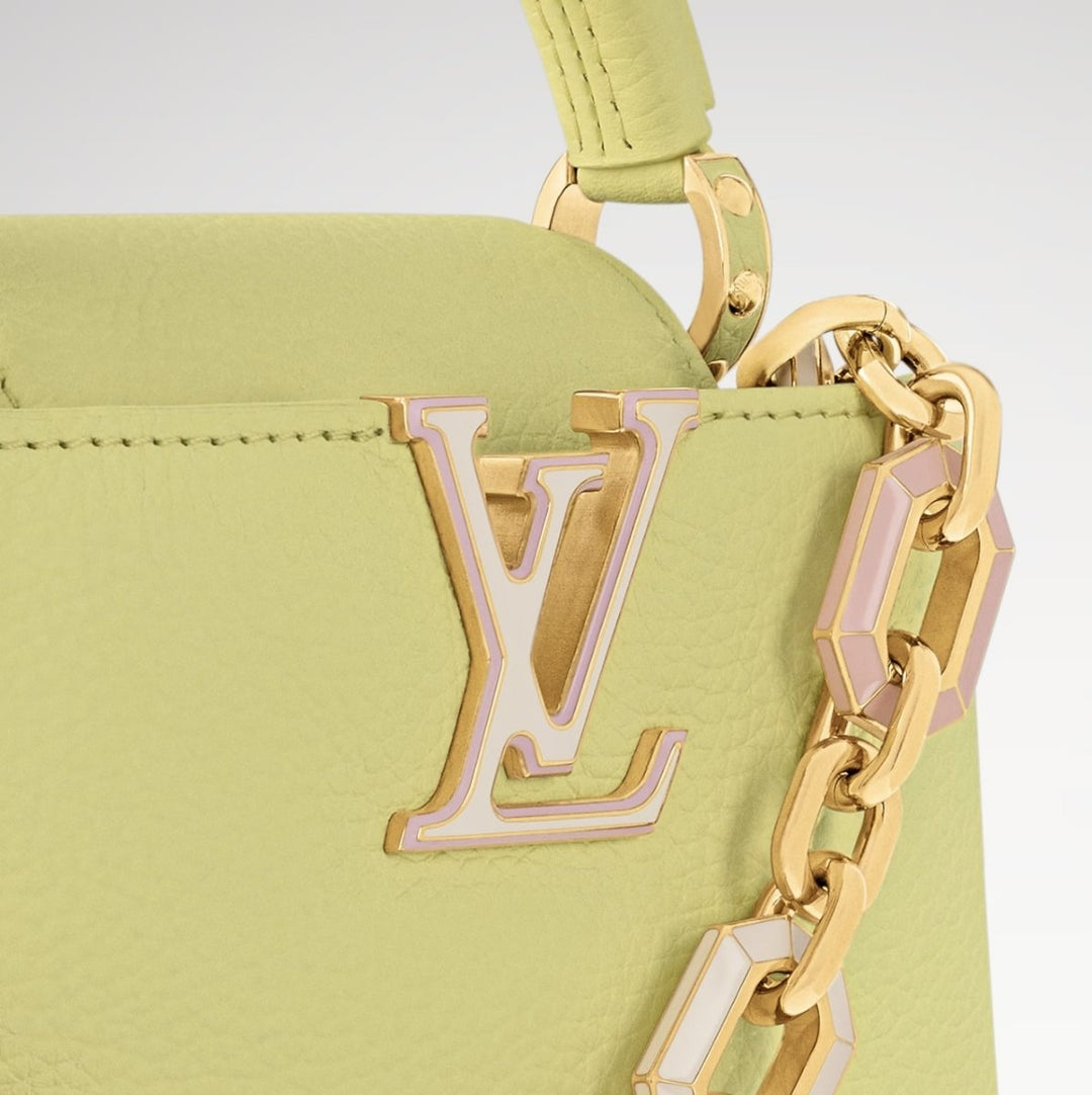 Louis Vuitton Capucines Mini Taurillon Leather Handbag Sun Beam M25232 - Handbags - Jawns on Fire Sneakers & Shoes