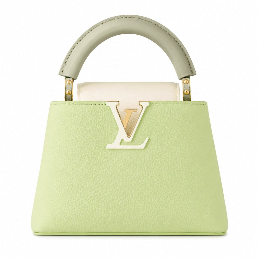 Louis Vuitton Capucines Taurillon Mini Hangbag Light Green - Handbags - Jawns on Fire Sneakers & Shoes