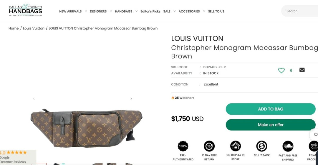 Louis Vuitton Christopher Bumbag Monogram Brown - Handbags - Jawns on Fire Sneakers & Shoes