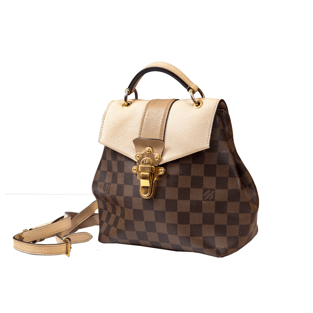 Louis Vuitton Clapton Backpack Damier Ebene Creme - Handbags - Jawns on Fire Sneakers & Shoes