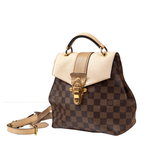 Louis Vuitton Clapton Backpack Damier Ebene Creme - Handbags - Jawns on Fire Sneakers & Shoes