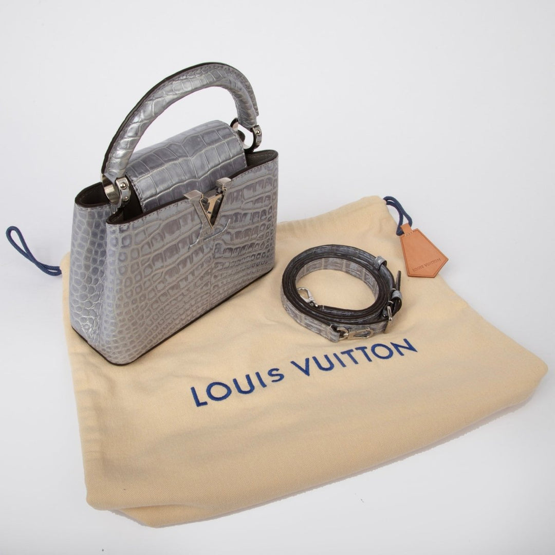 Louis Vuitton Crocodile Capucines BB Silver - Handbags - Jawns on Fire Sneakers &amp; Shoes