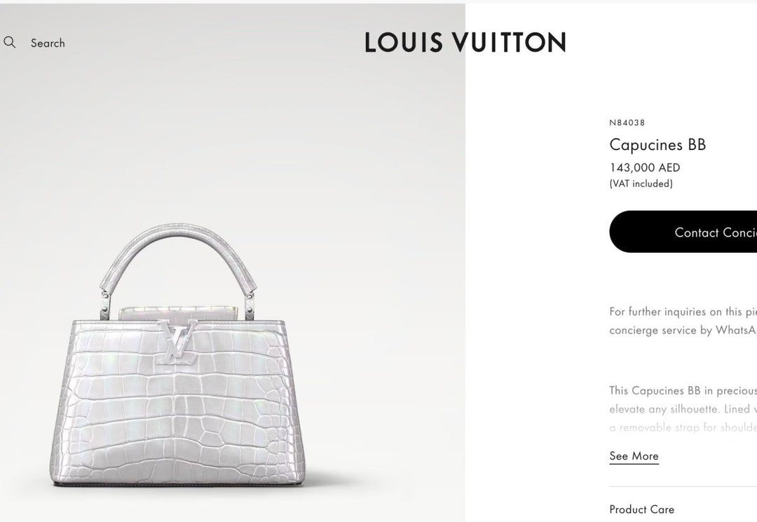 Louis Vuitton Crocodile Capucines BB Silver - Handbags - Jawns on Fire Sneakers & Shoes