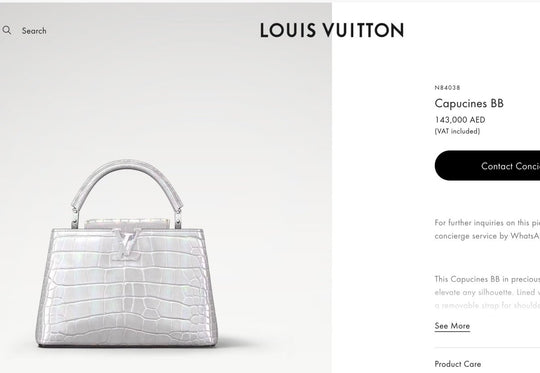 Louis Vuitton Crocodile Capucines BB Silver - Handbags - Jawns on Fire Sneakers & Shoes