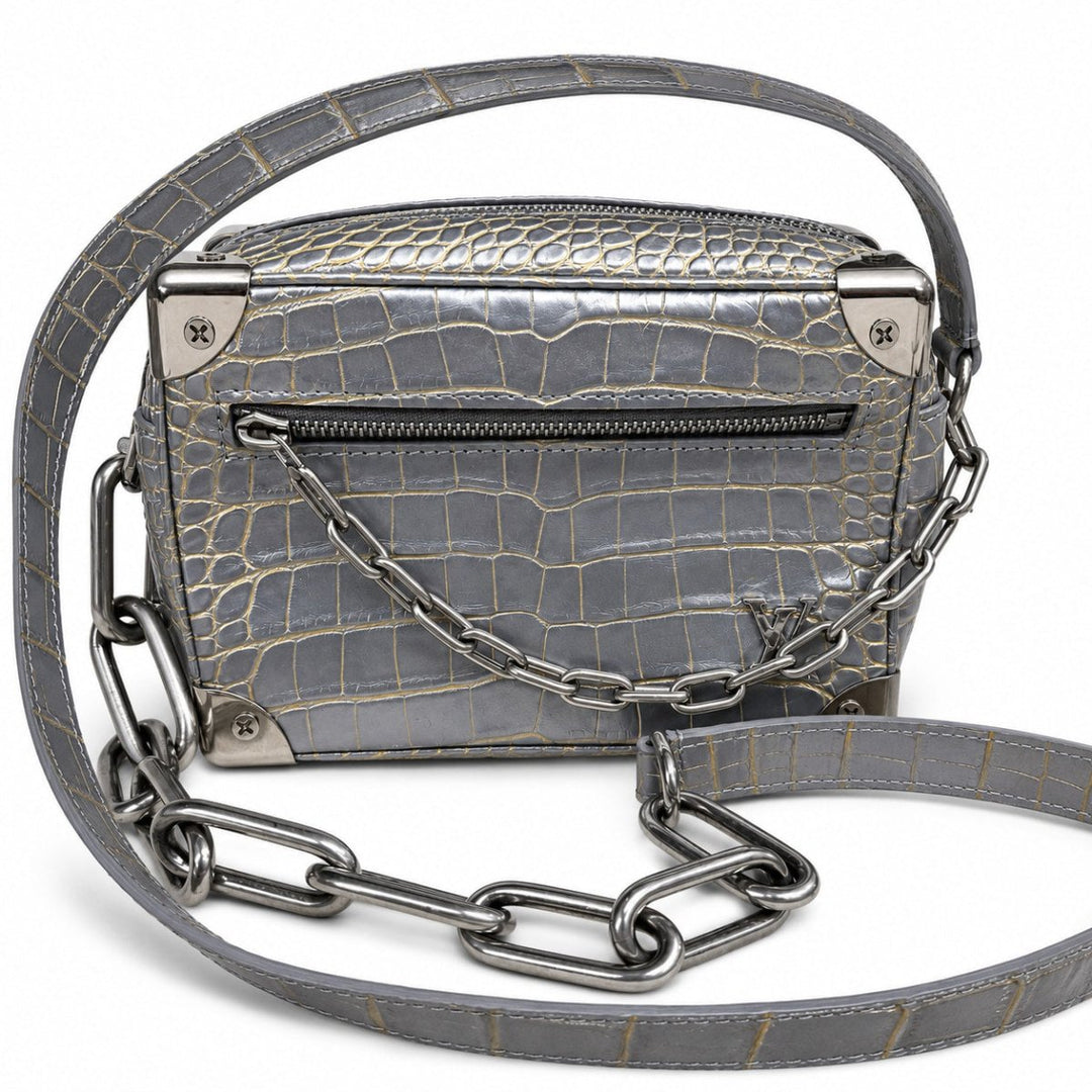 Louis Vuitton Crocodile Leather Shoulder Bag Soft Trunk Bronze - Handbags - Jawns on Fire Sneakers & Shoes