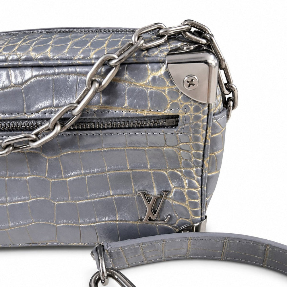 Louis Vuitton Crocodile Leather Shoulder Bag Soft Trunk Bronze - Handbags - Jawns on Fire Sneakers & Shoes