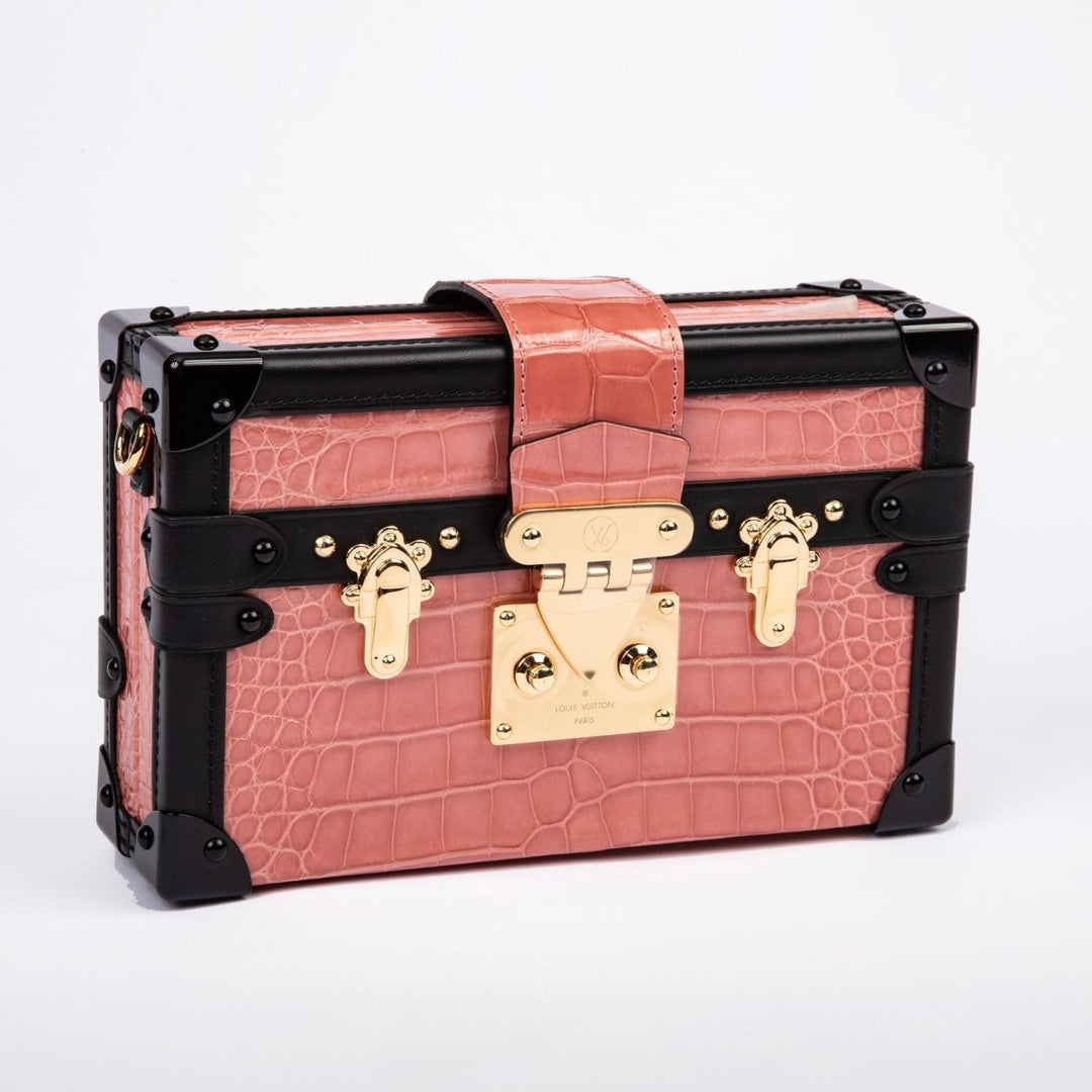 Louis Vuitton Crocodile Petite Malle Coral Pink N94243 - Handbags - Jawns on Fire Sneakers &amp; Shoes