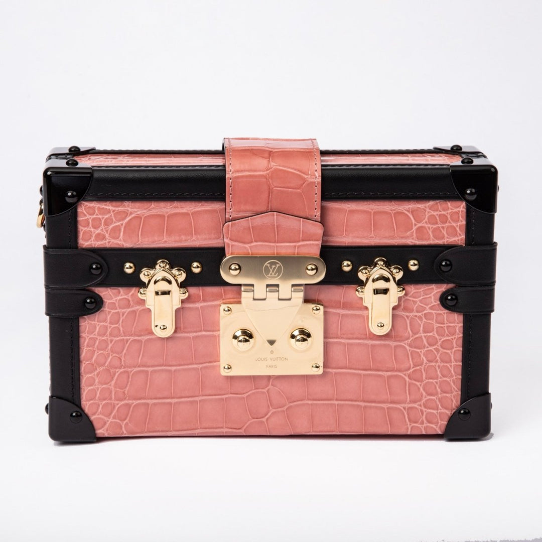 Louis Vuitton Crocodile Petite Malle Coral Pink N94243 - Handbags - Jawns on Fire Sneakers &amp; Shoes