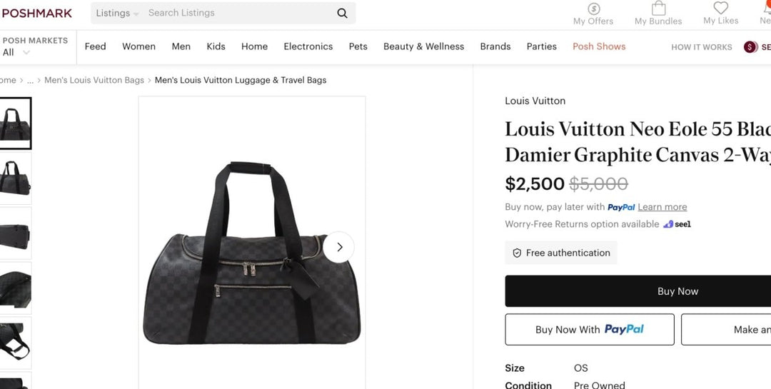 Louis Vuitton Damier Graphite Neo Eole 55 Boston Bag - Handbags - Jawns on Fire Sneakers &amp; Shoes