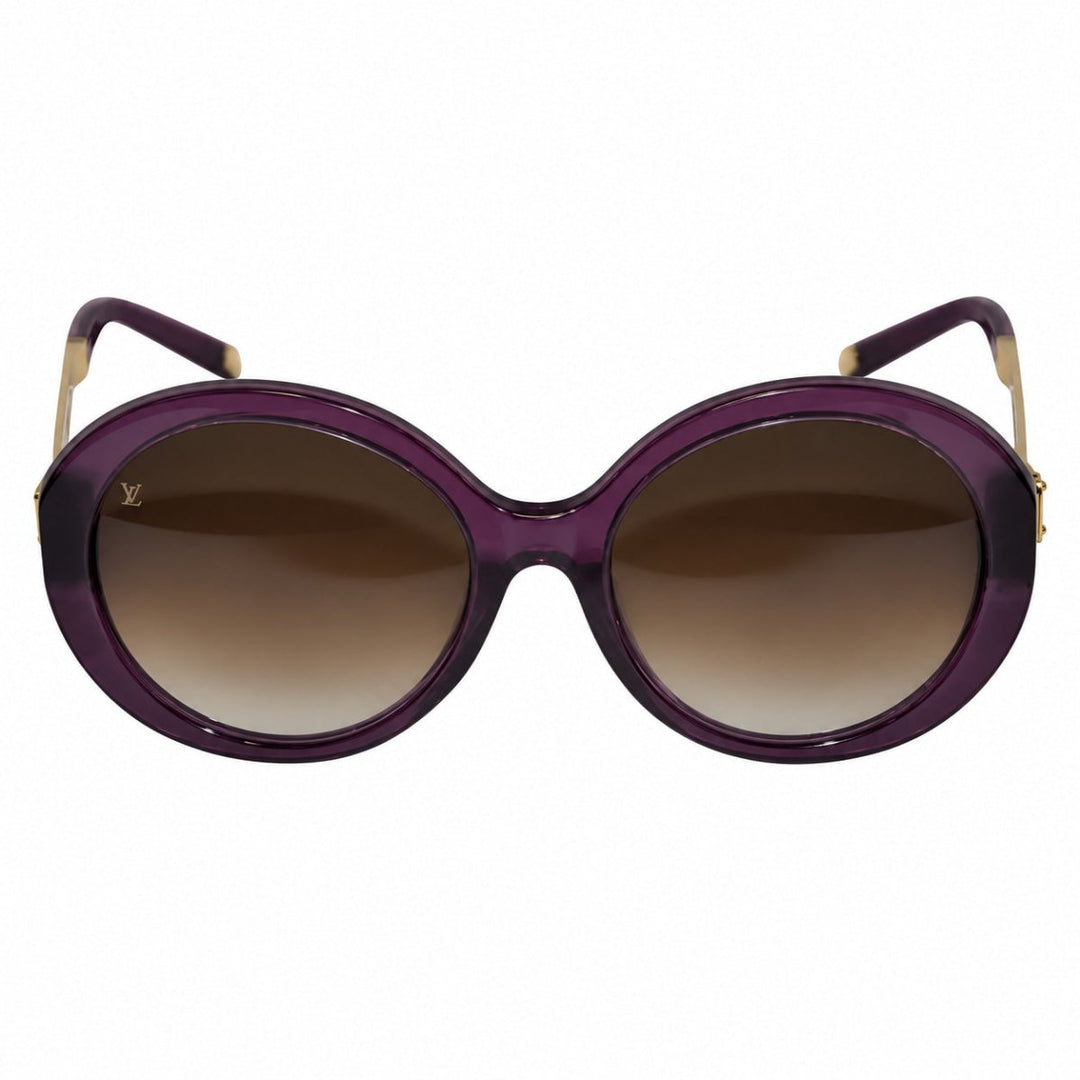 Louis Vuitton Deep Irresendent Purple Sunglasses with Gold Hardware Accent - Sunglasses - Jawns on Fire Sneakers &amp; Shoes