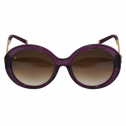 Louis Vuitton Deep Irresendent Purple Sunglasses with Gold Hardware Accent - Sunglasses - Jawns on Fire Sneakers &amp; Shoes