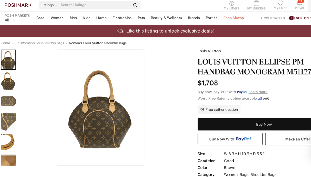 Louis Vuitton Ellipse Monogram PM - Handbags - Jawns on Fire Sneakers &amp; Shoes