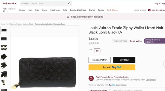 Louis Vuitton Exotic Zippy Long Wallet Lizard Noir Black - Handbags - Jawns on Fire Sneakers & Shoes