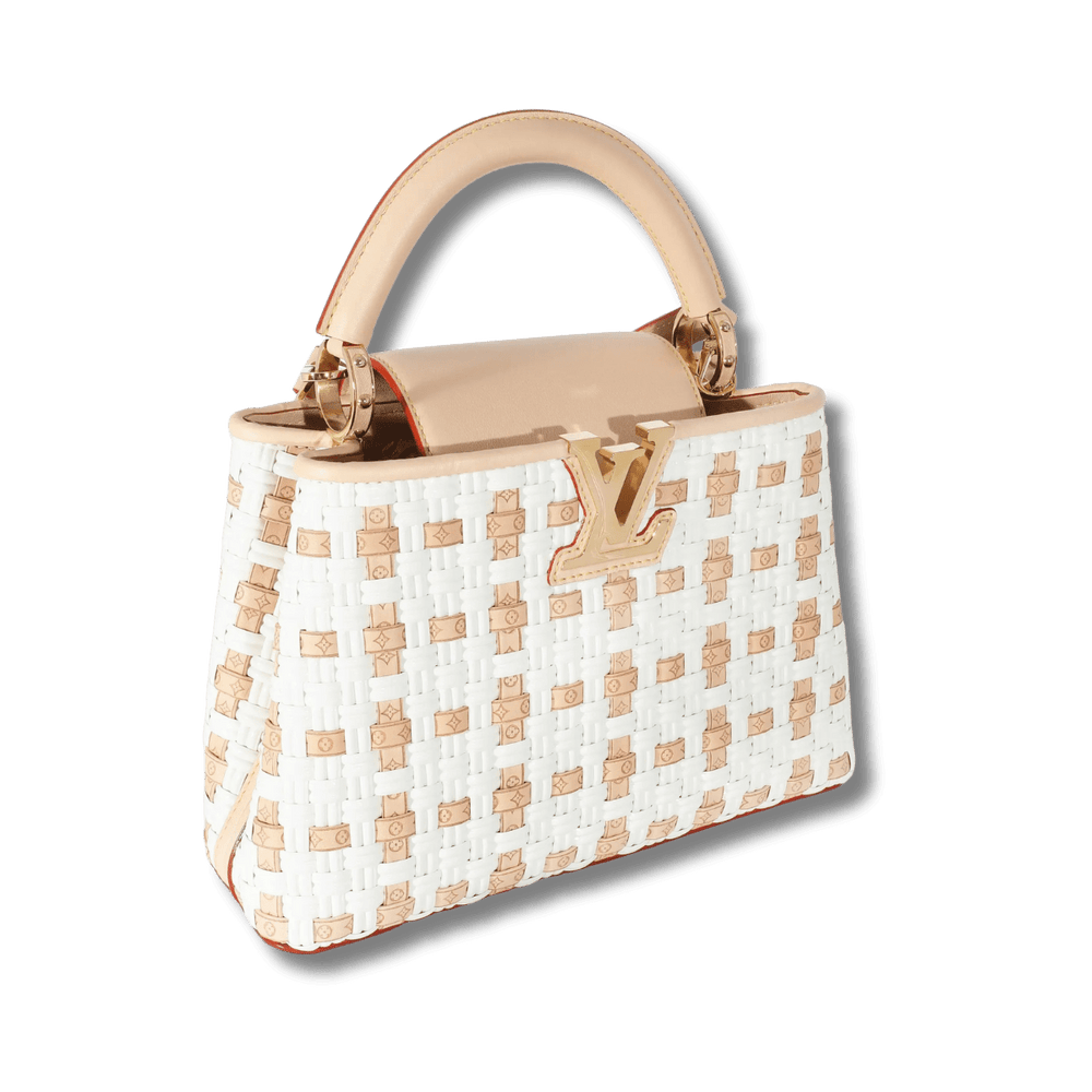 Louis Vuitton Heavenly Capucines BB White Natural Woven Leather M23083 - Handbags - Jawns on Fire Sneakers & Shoes