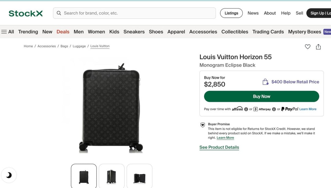 Louis Vuitton Horizon 55 Monogram Eclipse Black - Handbags - Jawns on Fire Sneakers & Shoes