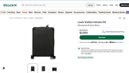 Louis Vuitton Horizon 55 Monogram Eclipse Black - Handbags - Jawns on Fire Sneakers & Shoes