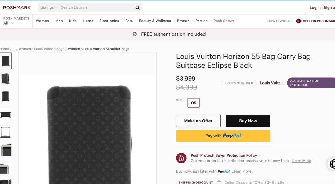 Louis Vuitton Horizon 55 Monogram Eclipse Black - Handbags - Jawns on Fire Sneakers & Shoes