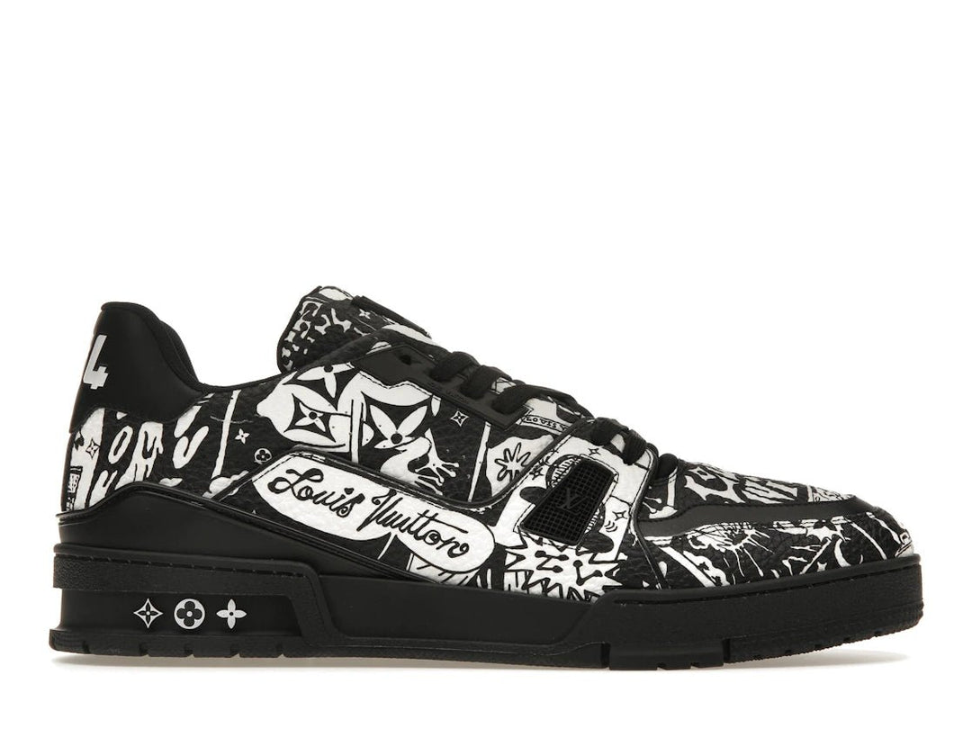 Louis Vuitton LV Trainer Comic Motifs Black White (SS23) - Sneakers - Jawns on Fire Sneakers & Shoes