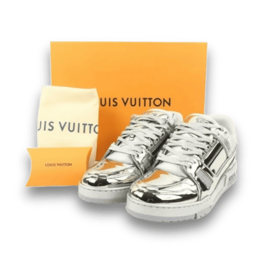 Louis Vuitton LV Trainer 'Silver Mirror" - Sneakers - Jawns on Fire Sneakers & Shoes