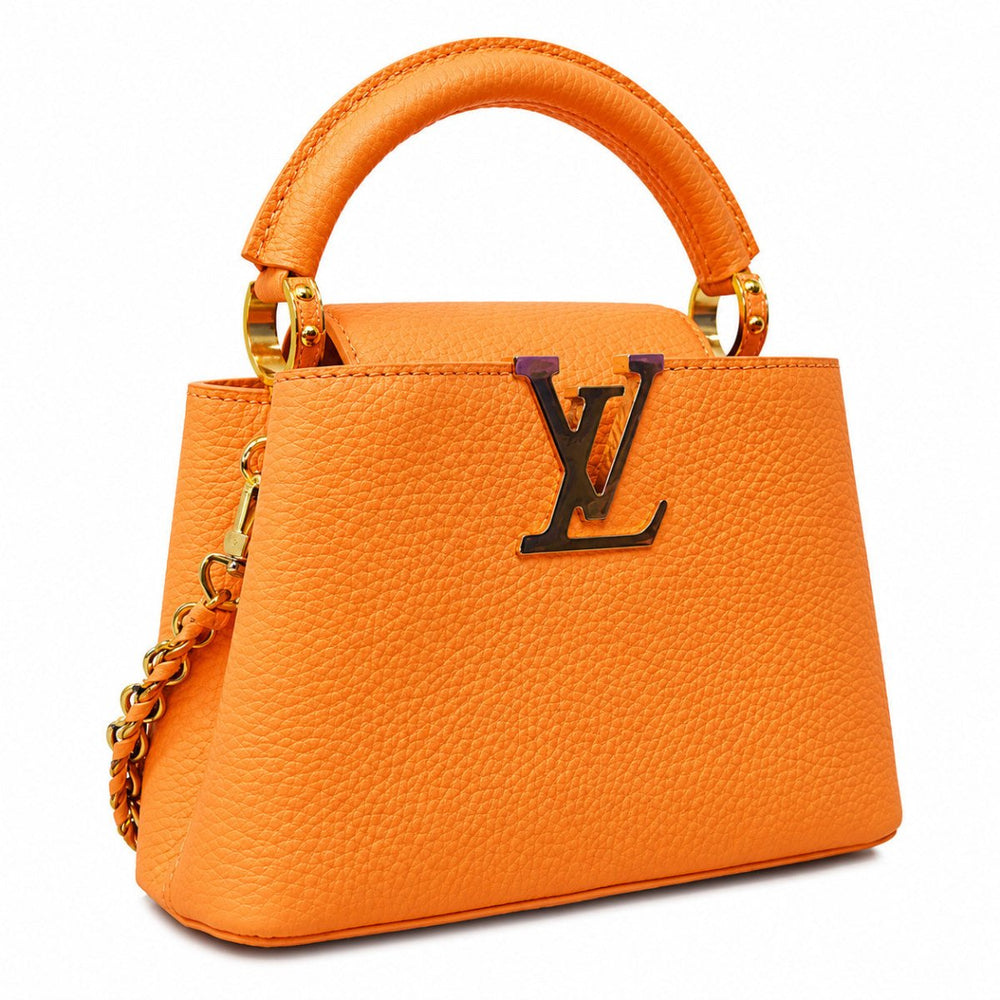 Louis Vuitton Mini Capucines Orange Taurillon Leather - Handbags - Jawns on Fire Sneakers & Shoes