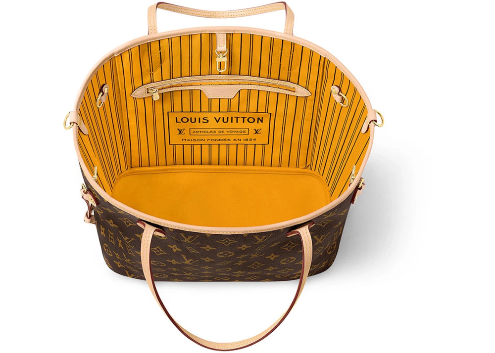 Louis Vuitton Neverfull Bandouliere MM Inside Out Monogram/Jaune Safran M11947 - Handbags - Jawns on Fire Sneakers & Shoes